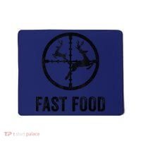 Deer Hunting Funny Hunter Gun Deer Fast Food Mousepad thumb 0