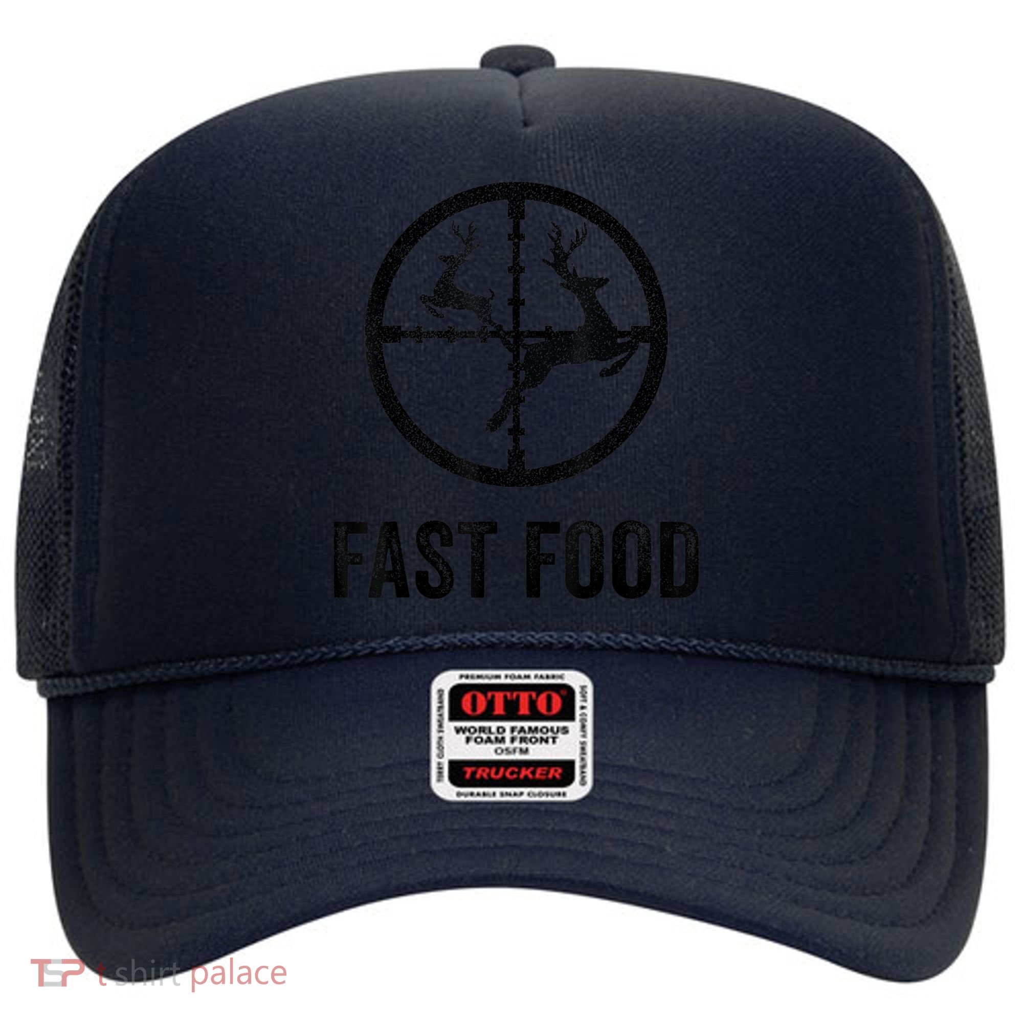 Deer Hunting Funny Hunter Gun Deer Fast Food Hat