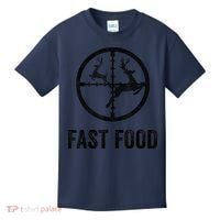 Deer Hunting Funny Hunter Gun Deer Fast Food Kids T-Shirt thumb 0
