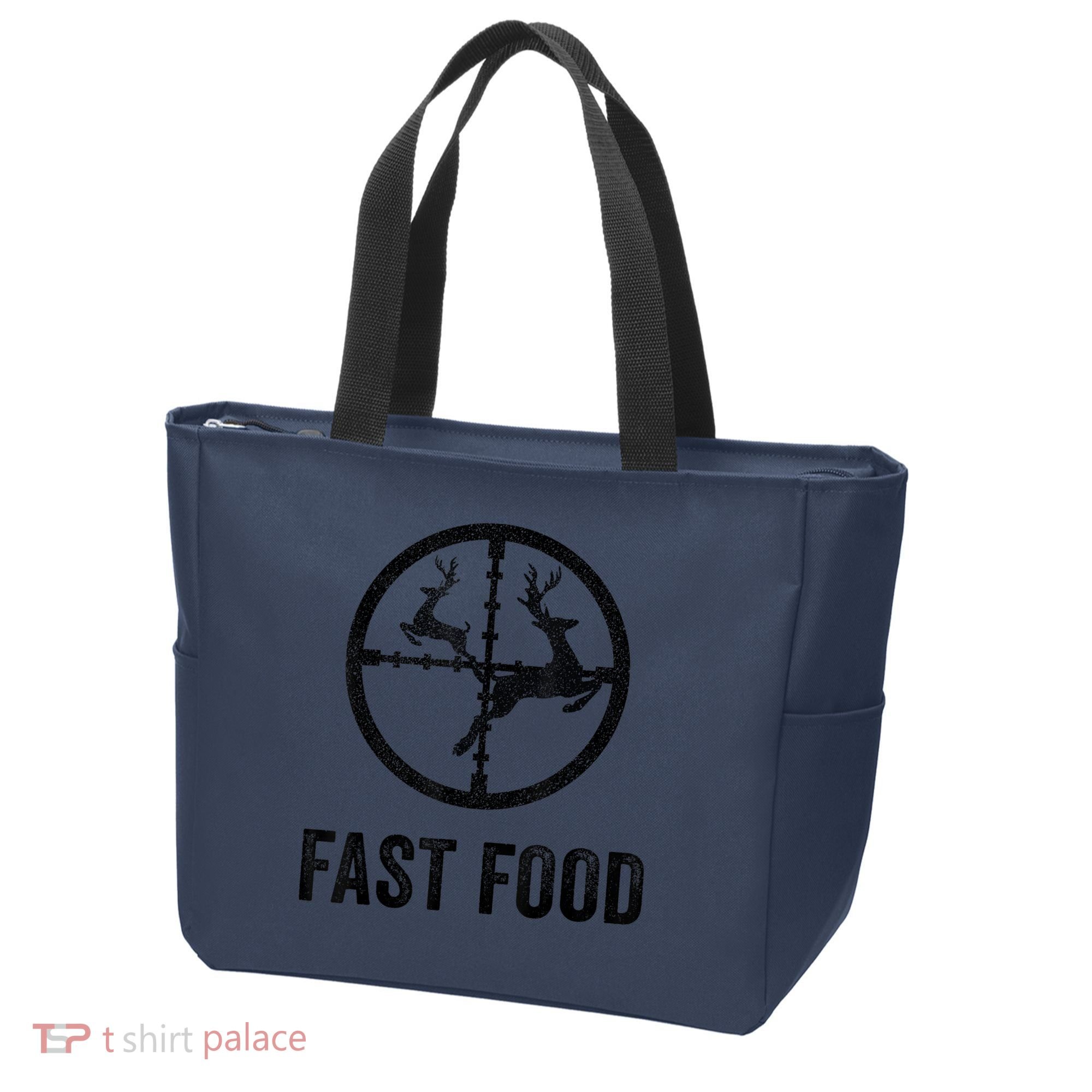 Deer Hunting Funny Hunter Gun Deer Fast Food Tote Bag