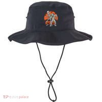 Dabbing Halloween Funny Skeleton Mummy Scary Pumpkin Gift Bucket Hat thumb 0