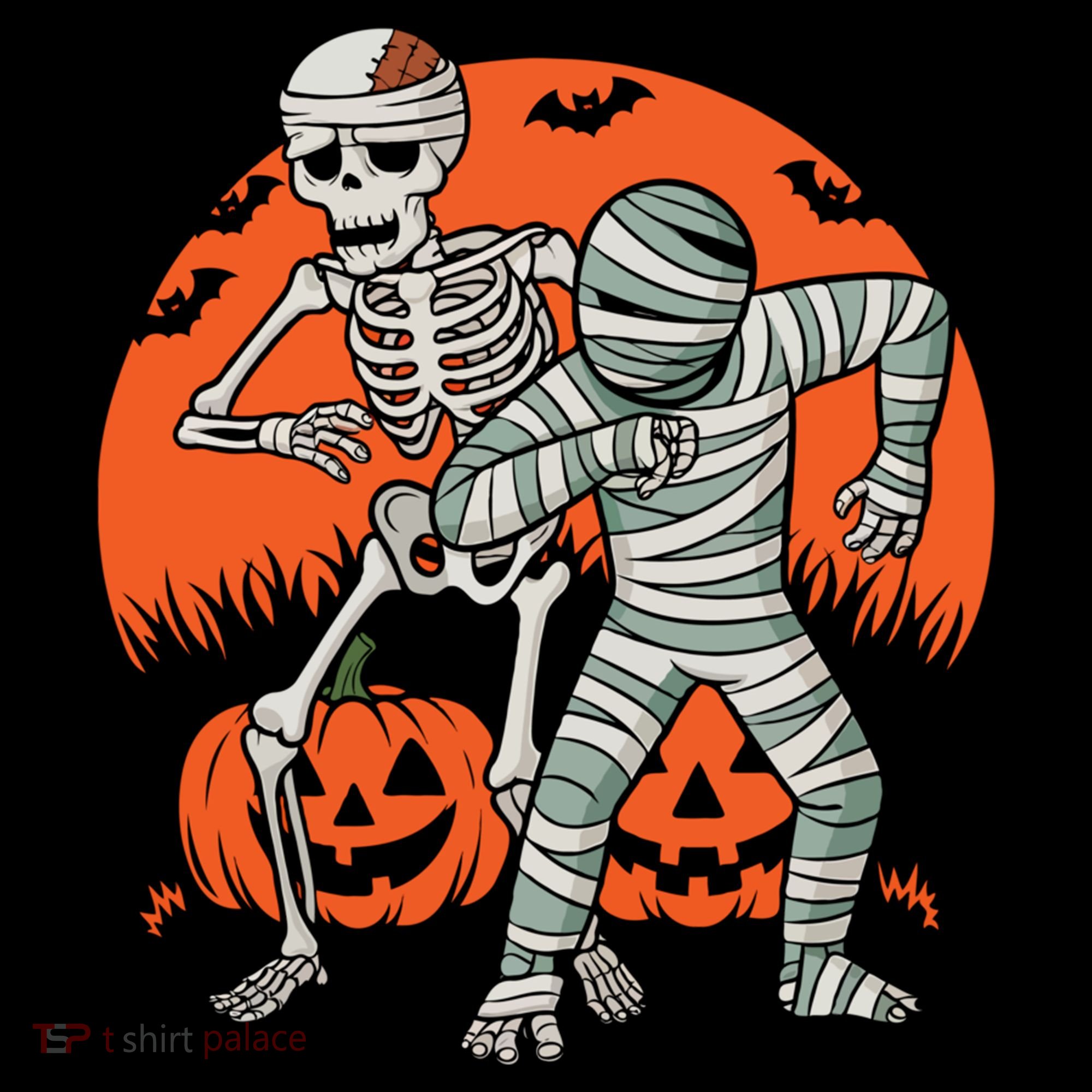 Dabbing Halloween Funny Skeleton Mummy Scary Pumpkin Gift Coffee Mug