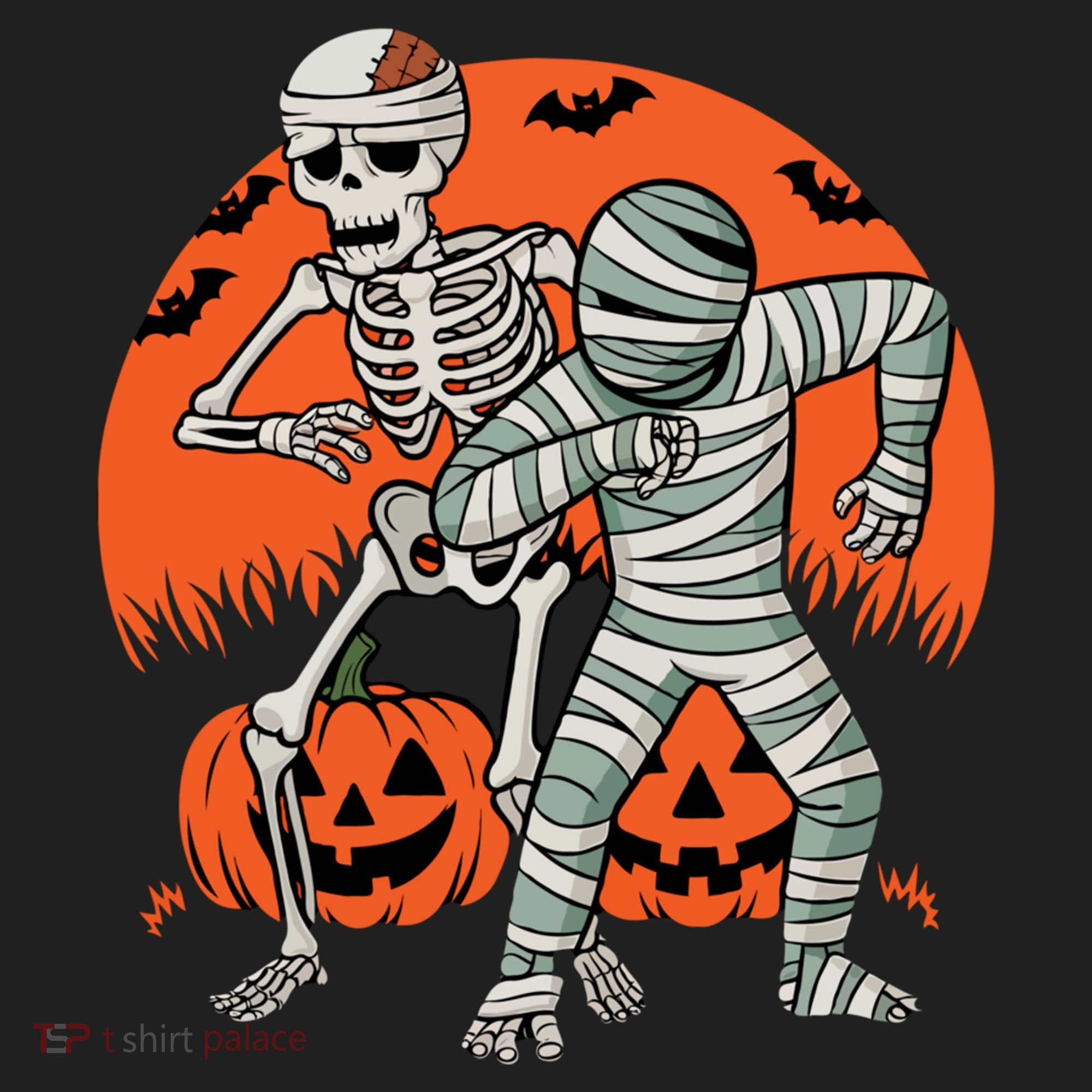 Dabbing Halloween Funny Skeleton Mummy Scary Pumpkin Gift Hat