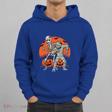 Dabbing Halloween Funny Skeleton Mummy Scary Pumpkin Gift Hoodie