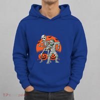 Dabbing Halloween Funny Skeleton Mummy Scary Pumpkin Gift Hoodie thumb 0