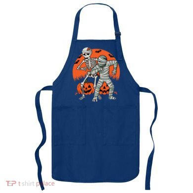Dabbing Halloween Funny Skeleton Mummy Scary Pumpkin Gift Apron