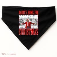 DaddyS Home For Christmas Trump USA-Made Doggie Bandana thumb 0