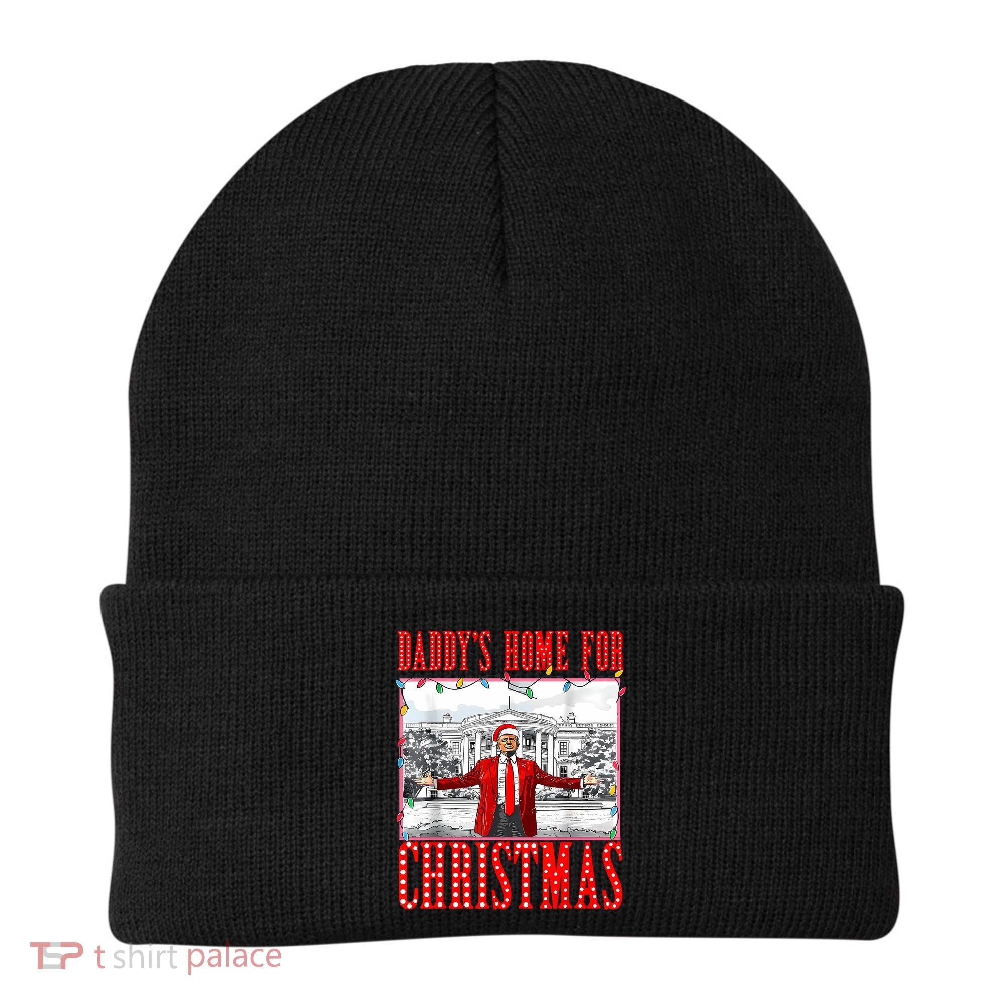DaddyS Home For Christmas Trump Beanie