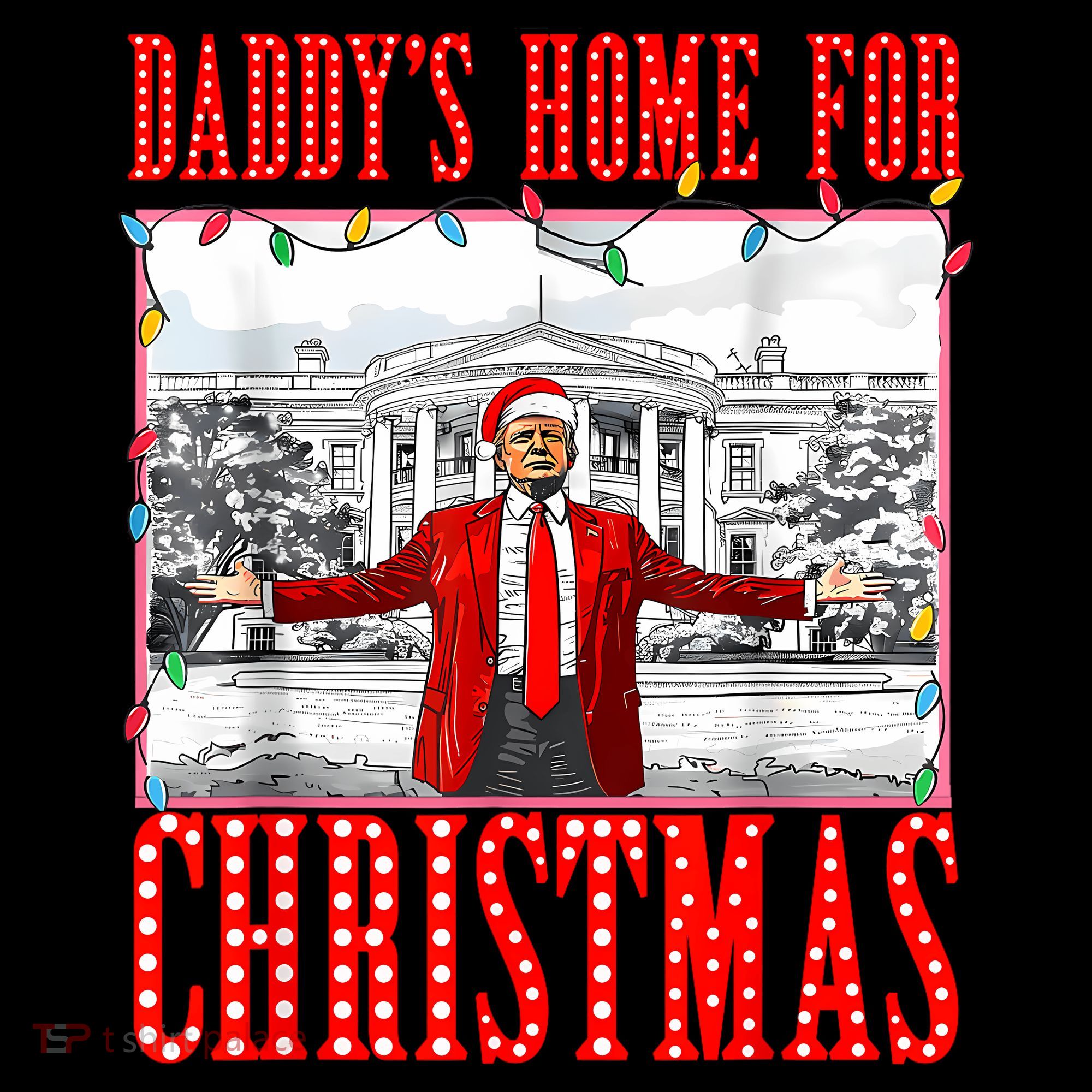 DaddyS Home For Christmas Trump Women's Hoodie