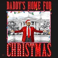 DaddyS Home For Christmas Trump Ornament thumb 1