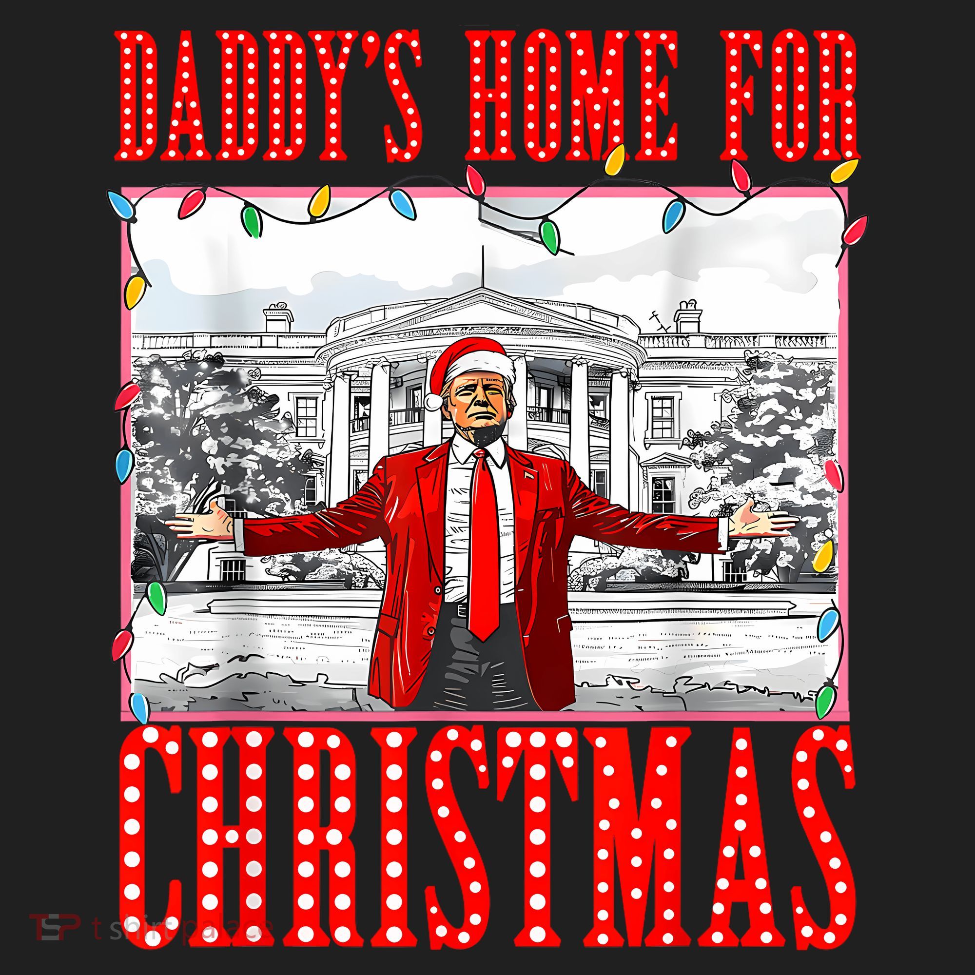 DaddyS Home For Christmas Trump Hat