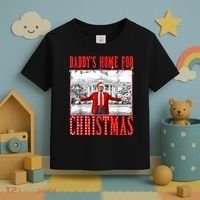 DaddyS Home For Christmas Trump Toddler T-Shirt thumb 3