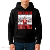 DaddyS Home For Christmas Trump Kids Hoodie thumb 4