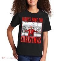 DaddyS Home For Christmas Trump Kids T-Shirt thumb 2