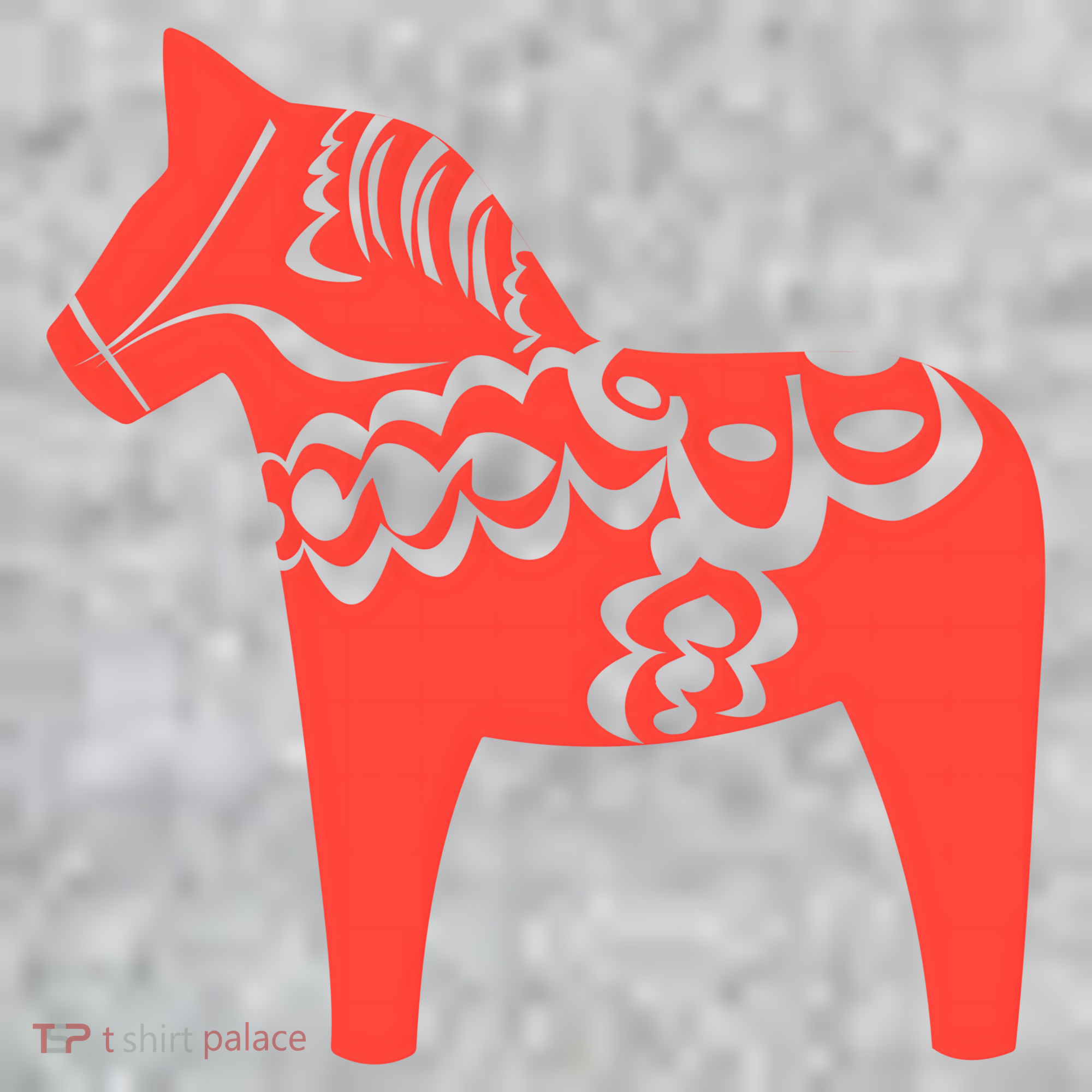 Dala Horse Gift Dalarna Swedish Sweden Sverige Gift The Baniff Cuffed Pom Beanie