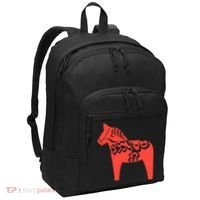 Dala Horse Gift Dalarna Swedish Sweden Sverige Gift Port Authority Basic Backpack thumb 0