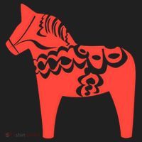 Dala Horse Gift Dalarna Swedish Sweden Sverige Gift Beanie thumb 2