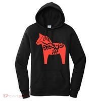 Dala Horse Gift Dalarna Swedish Sweden Sverige Gift Women's Hoodie thumb 0