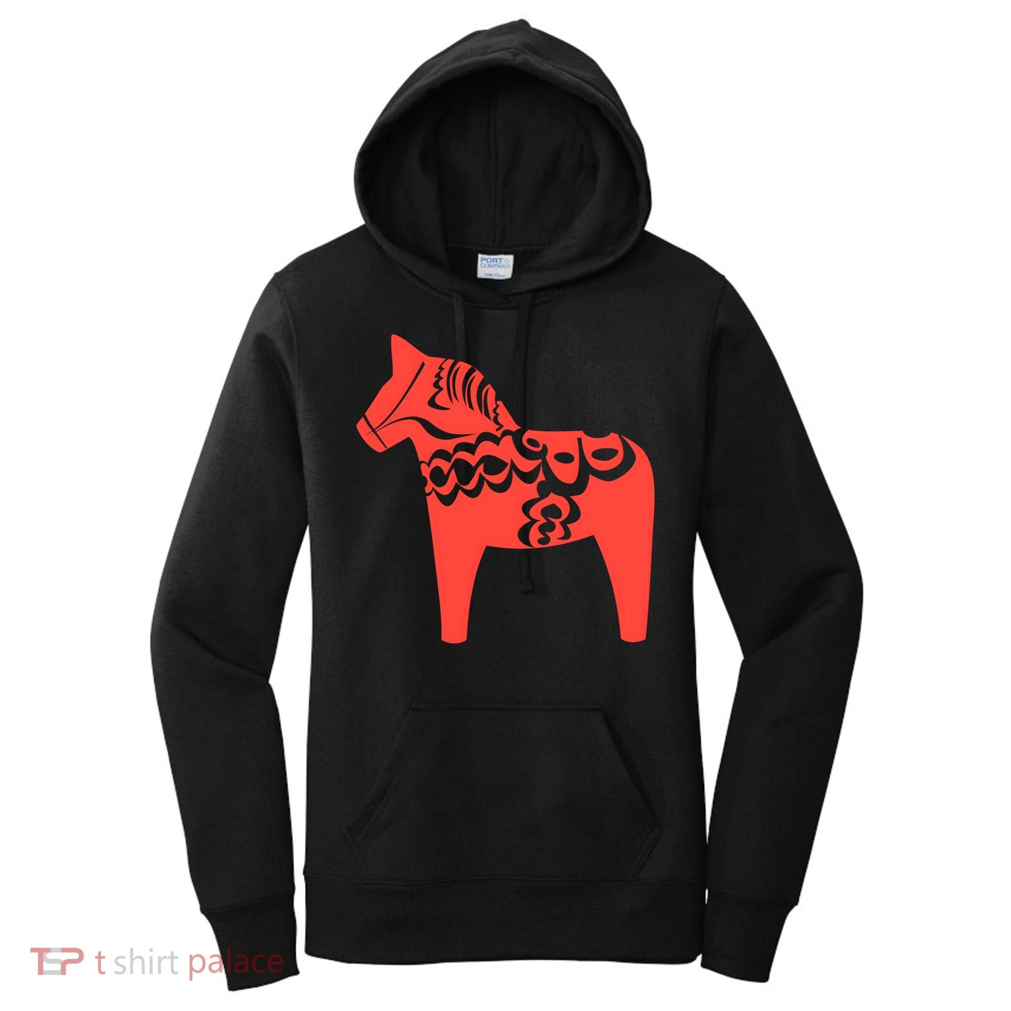 Dala Horse Gift Dalarna Swedish Sweden Sverige Gift Women's Hoodie