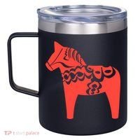 Dala Horse Gift Dalarna Swedish Sweden Sverige Gift 12oz Stainless Steel Coffee Mug thumb 2