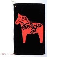 Dala Horse Gift Dalarna Swedish Sweden Sverige Gift Golf Towel thumb 0