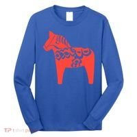 Dala Horse Gift Dalarna Swedish Sweden Sverige Gift Long Sleeve Shirt thumb 0