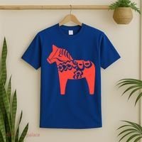 Dala Horse Gift Dalarna Swedish Sweden Sverige Gift T-Shirt thumb 2