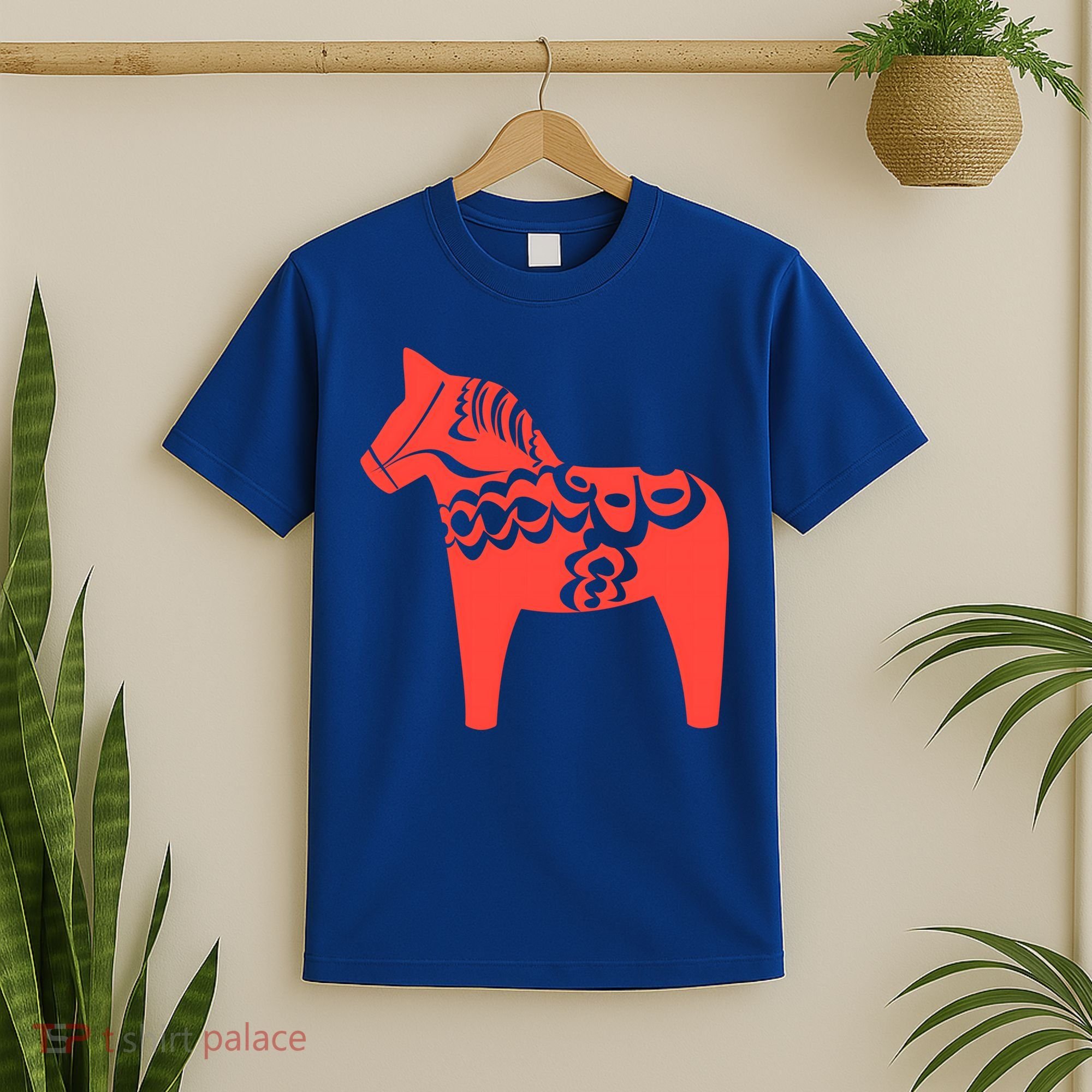Dala Horse Gift Dalarna Swedish Sweden Sverige Gift T-Shirt