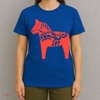 Dala Horse Gift Dalarna Swedish Sweden Sverige Gift T-Shirt thumb 4