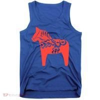 Dala Horse Gift Dalarna Swedish Sweden Sverige Gift Tank Top thumb 0