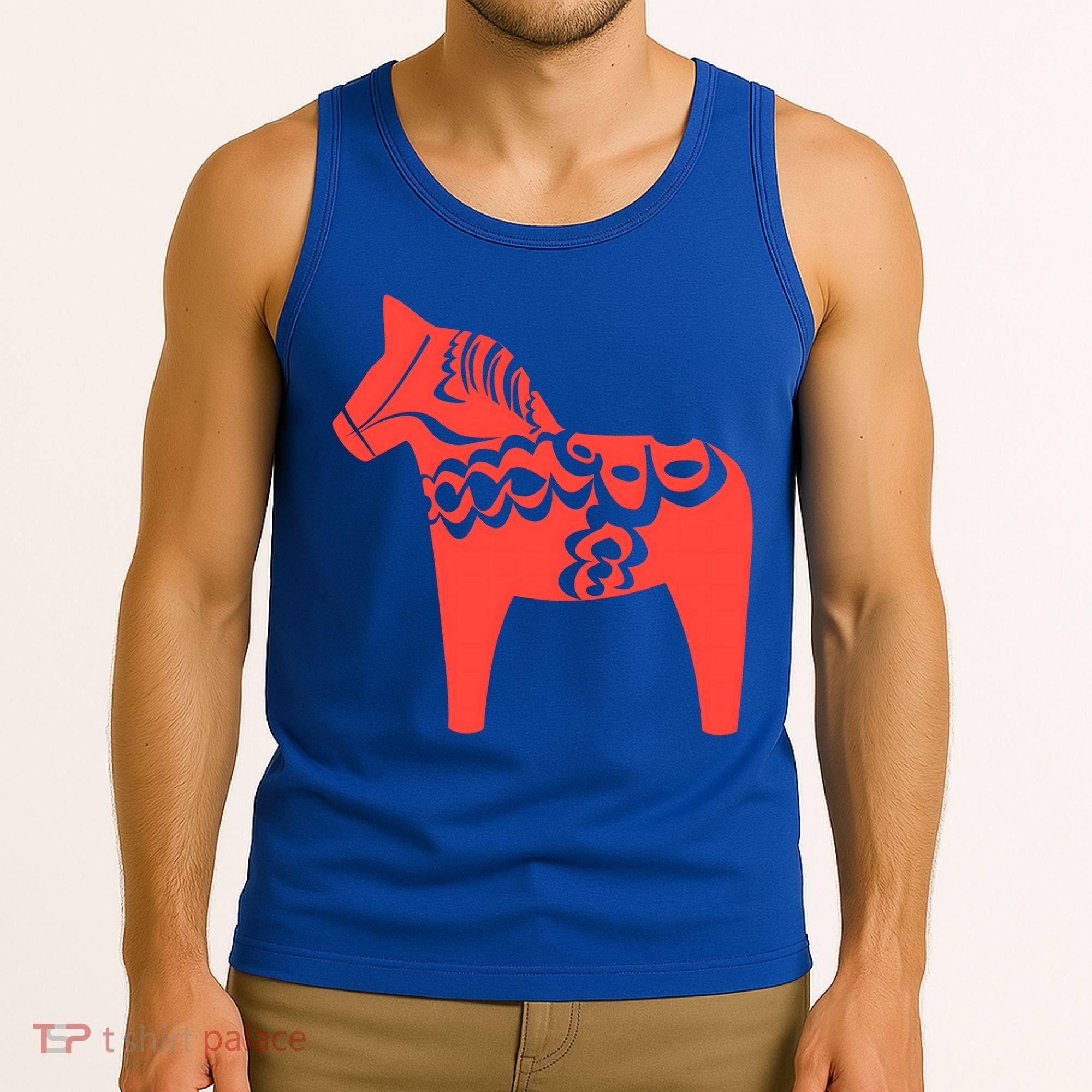 Dala Horse Gift Dalarna Swedish Sweden Sverige Gift Tank Top