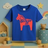 Dala Horse Gift Dalarna Swedish Sweden Sverige Gift Toddler T-Shirt thumb 3