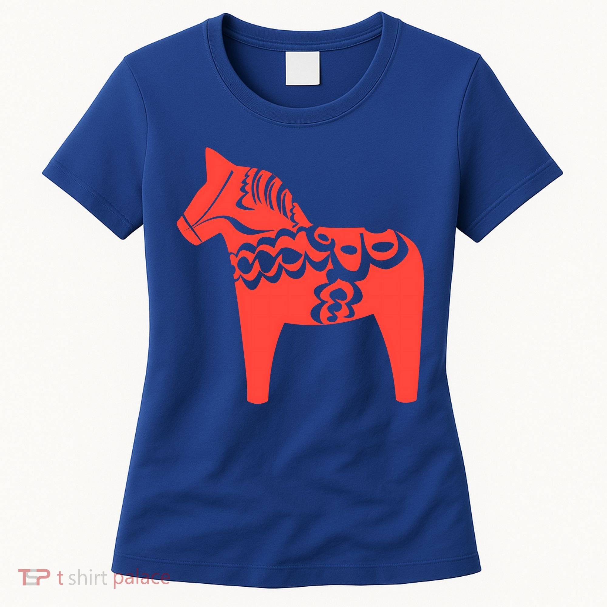 Dala Horse Gift Dalarna Swedish Sweden Sverige Gift Women's T-Shirt