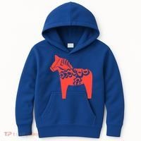 Dala Horse Gift Dalarna Swedish Sweden Sverige Gift Kids Hoodie thumb 0