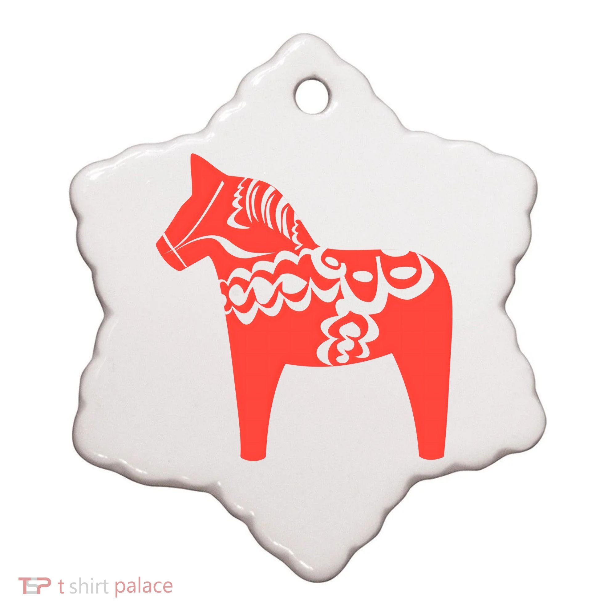 Dala Horse Gift Dalarna Swedish Sweden Sverige Gift Ceramic Ornament