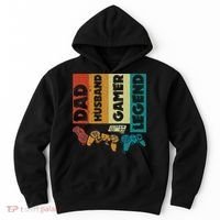 Dad Husband Gamer Legend Dad Video Gamer Hoodie thumb 0