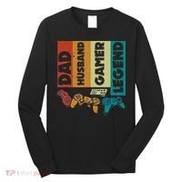 Dad Husband Gamer Legend Dad Video Gamer Long Sleeve Shirt thumb 0