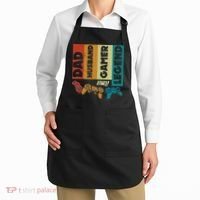 Dad Husband Gamer Legend Dad Video Gamer Apron thumb 2