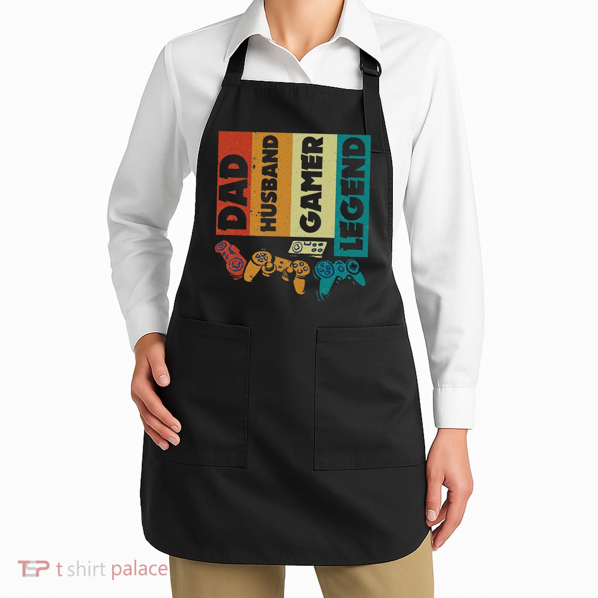 Dad Husband Gamer Legend Dad Video Gamer Apron