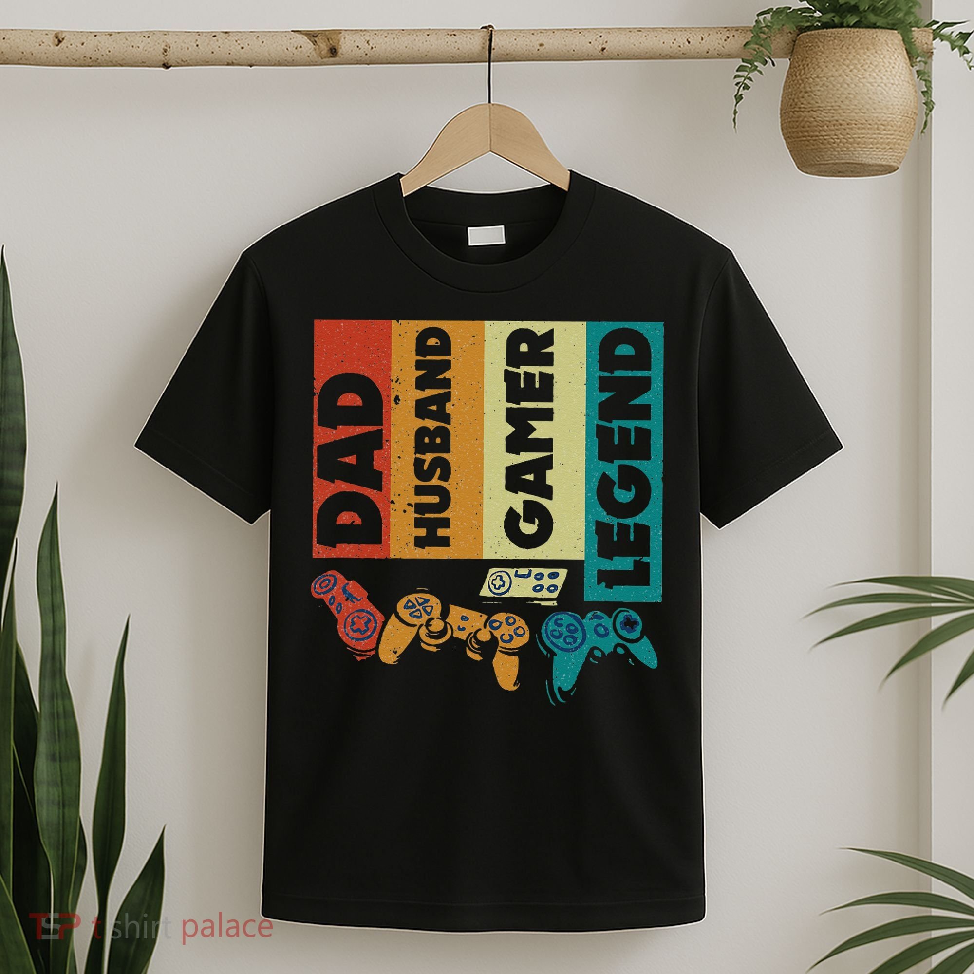 Dad Husband Gamer Legend Dad Video Gamer T-Shirt