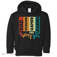 Dad Husband Gamer Legend Dad Video Gamer Toddler Hoodie thumb 0