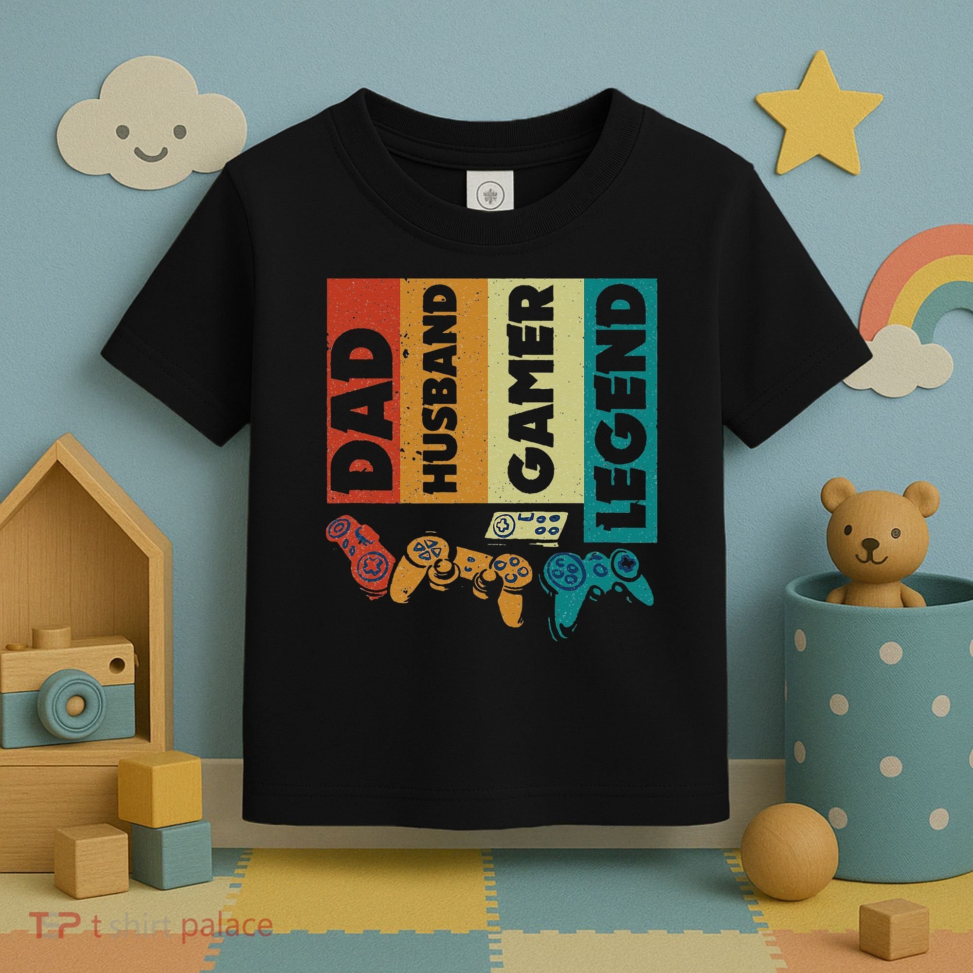 Dad Husband Gamer Legend Dad Video Gamer Toddler T-Shirt