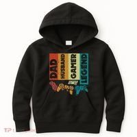 Dad Husband Gamer Legend Dad Video Gamer Kids Hoodie thumb 0