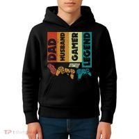 Dad Husband Gamer Legend Dad Video Gamer Kids Hoodie thumb 4