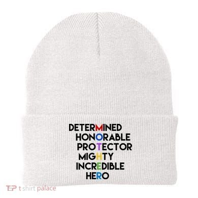 Determined Honorable Hero Mother Gift For Mom Beanie