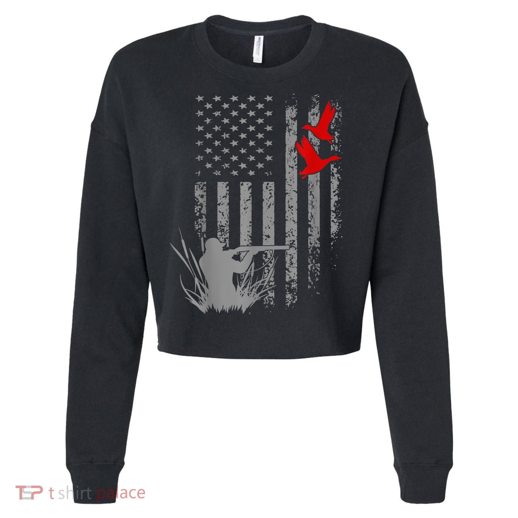Duck Hunting Hunting Clothes For Men Huntingfor Men Cropped Pullover Crew