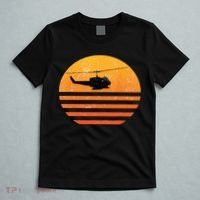 Distressed Huey Helicopter Uh1 Vietnam War Veteran T-Shirt thumb 5