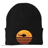 Distressed Huey Helicopter Uh1 Vietnam War Veteran Beanie thumb 0