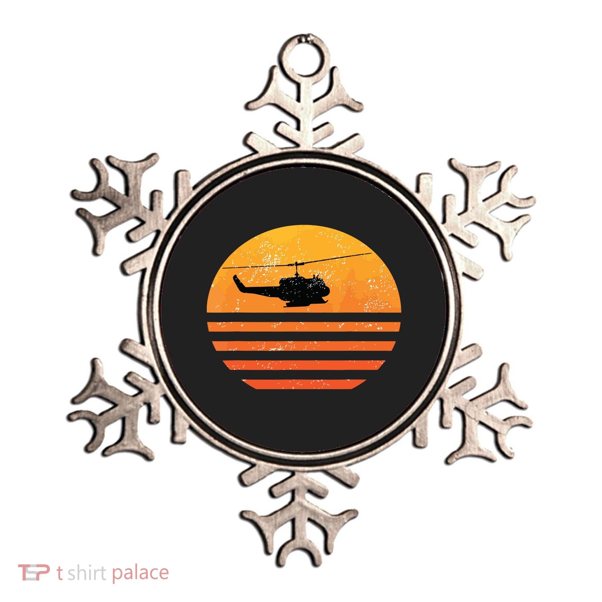 Distressed Huey Helicopter Uh1 Vietnam War Veteran Ornament