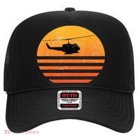Distressed Huey Helicopter Uh1 Vietnam War Veteran Hat thumb 0